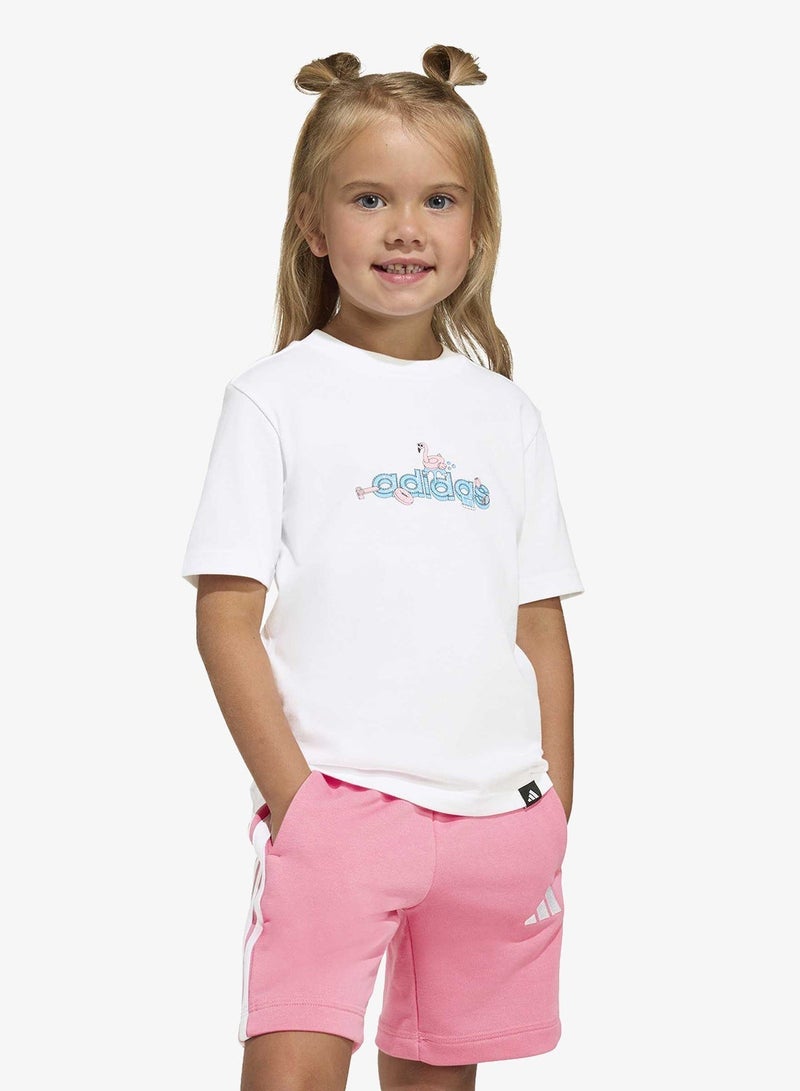 Adidas Kids Summer Adventures Graphic T-Shirt - Image 3