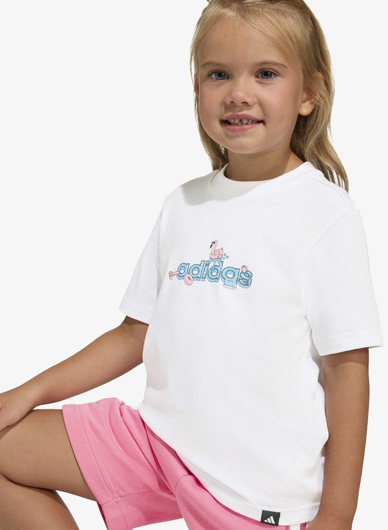 Adidas Kids Summer Adventures Graphic T-Shirt - Image 5