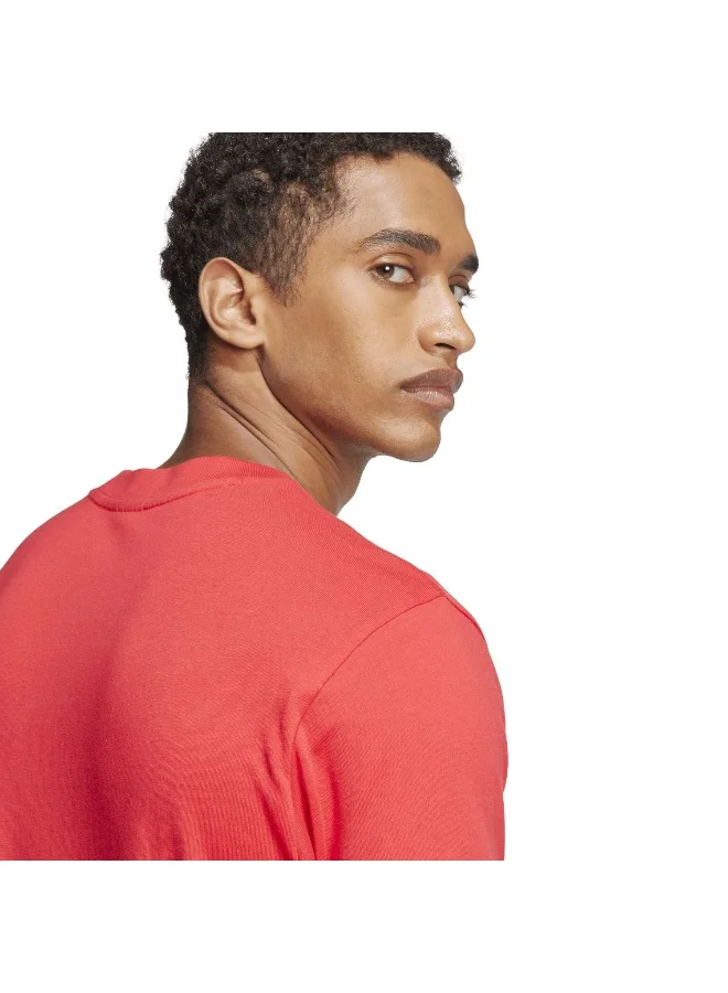 Adidas adidas essentials big logo single men graphic t-shirt