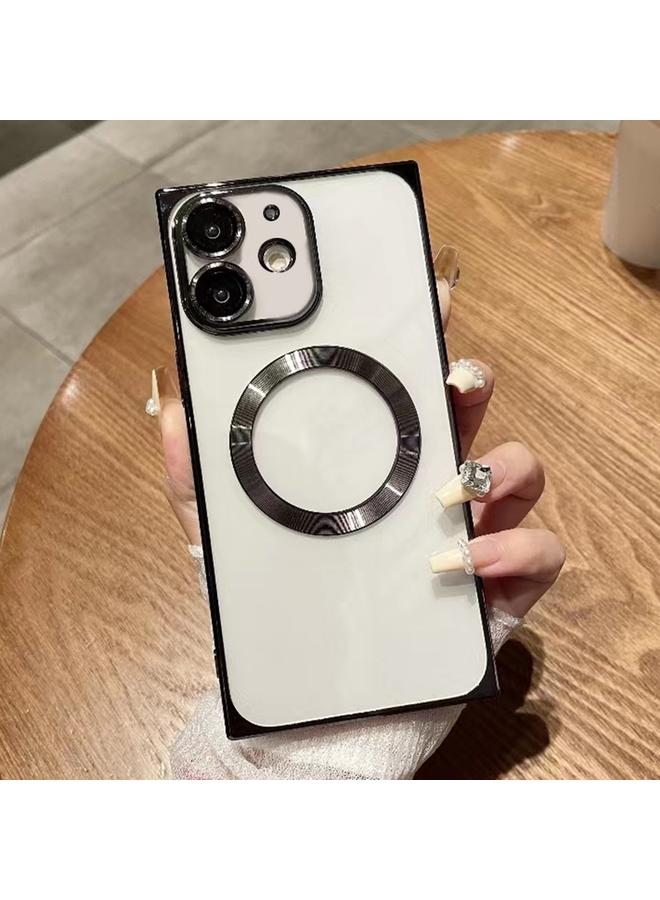 اس-توب جراب هاتف iPhone 12 مربع Magsafe مطلي بالكهرباء TPU - Image 1