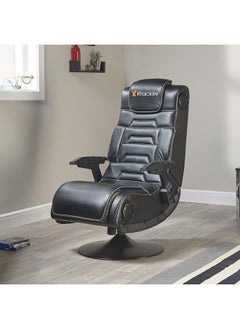 إكس روكر كرسي ألعاب X Rocker Pro 4.1 Pedestal مع نظام صوت لاسلكي 4.1 ومضخم صوت (جلد صناعي، أسود)  - Image 5