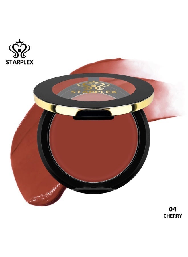 STARPLEX Cream Blush Starlight Velvet Blush Cream Lip & Cheek 2-in-1 CHERRY, Transparent Skylight Portable, Waterproof Sweatproof Long Lasting, Finger Apply Natural Brighten Complexion, 6 Shades Available - Image 1