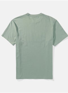 American Eagle Logo Detail Crew Neck T-Shirt  - Image 3