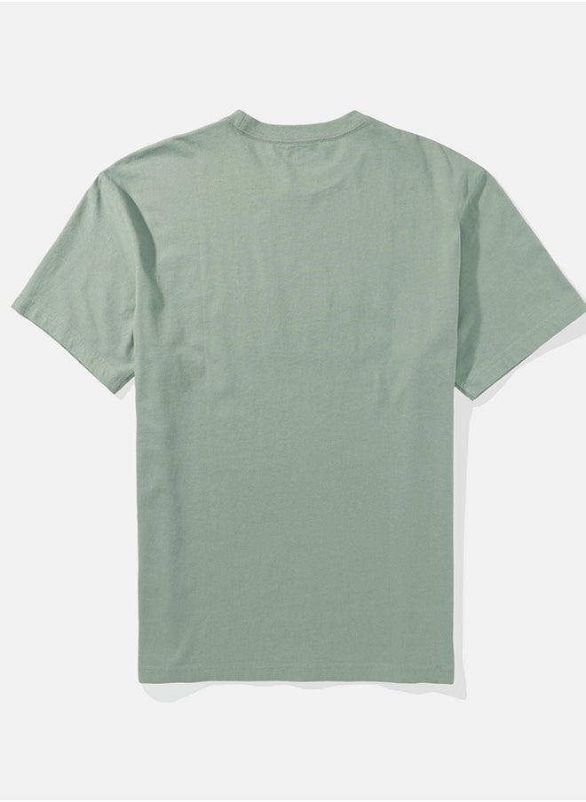 American Eagle - Logo Detail Crew Neck T-Shirt - Image 1