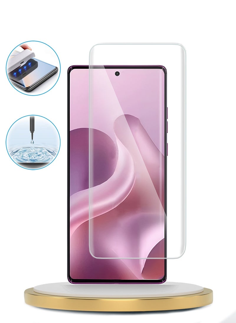 دبليو تيك حماية شاشة من الزجاج المقسى بحواف منحنية بالكامل من موتورولا G96 5G 2025 - شفاف - Image 3