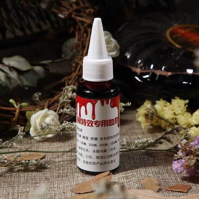 klarako Fake Blood Makeup, Professional Fake Blood For Special Fake Blood Fancy Childrens Play Makeup Make Up Fake Blood,Bloody For Makeup Mary Monster Dress Up(30Ml) 30ml - Image 3