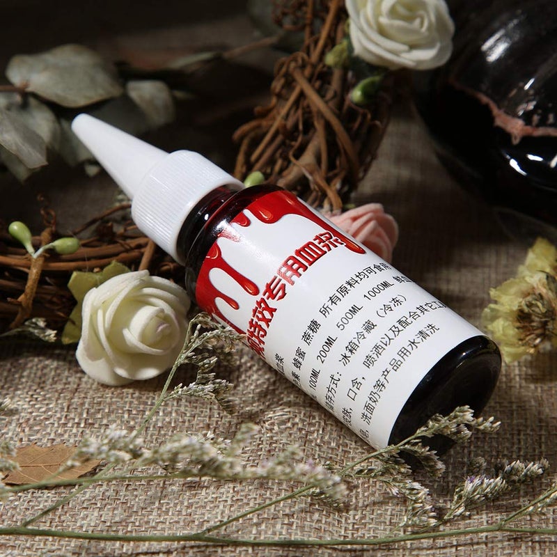 klarako Fake Blood Makeup, Professional Fake Blood For Special Fake Blood Fancy Childrens Play Makeup Make Up Fake Blood,Bloody For Makeup Mary Monster Dress Up(30Ml) 30ml - Image 2