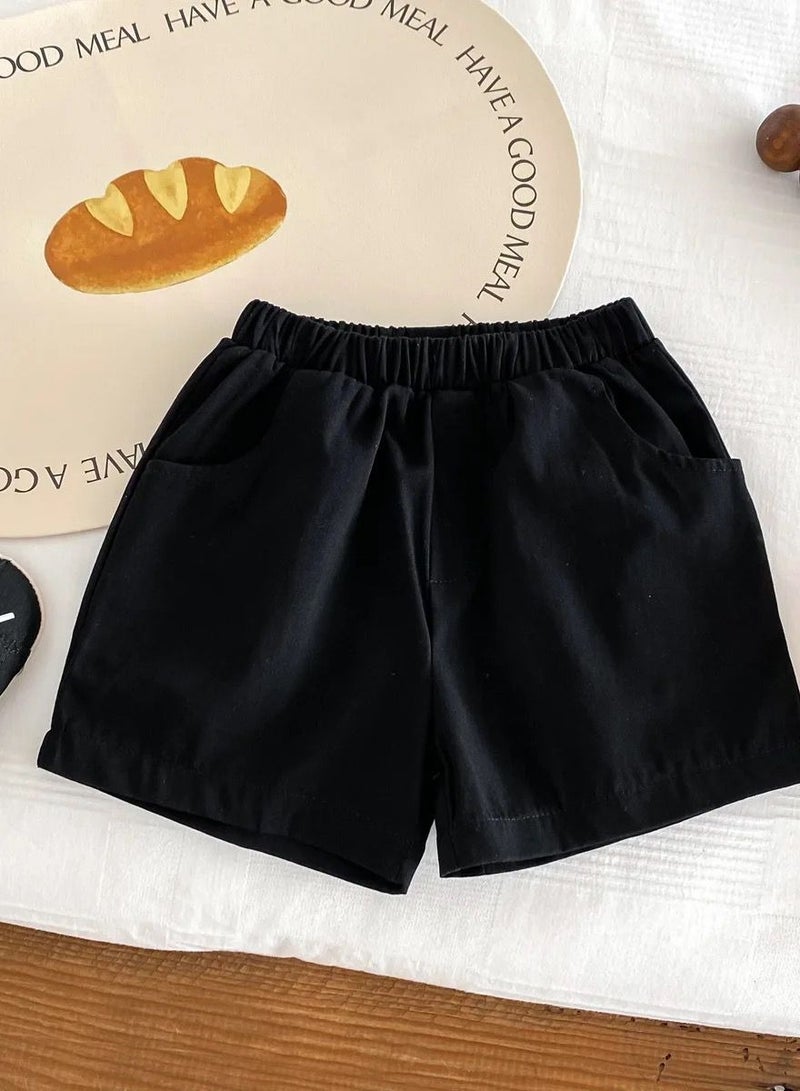 Joy For Kids Baby Boy Party Wear – Teddy Bear Shirt & Shorts Set with Bow - Image 4