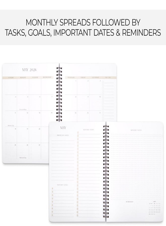 ZICOTO Beautiful 2025-2026 Monthly Planner and Calendar Book - Aesthetic To Do List Notebook For Women to Easily Organize Your Tasks and Boost Productivity - Runs From April 2025 Until December 2026 - Image 3