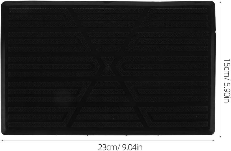 Automotive Car Carpet Repair Patch Hard Rubber Non-Slip Floor Mat Protector Pad for Car Foot Pedals Sturdy Black Cushion for Interior Floor Mat Restoration - Image 2