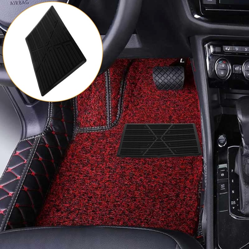Automotive Car Carpet Repair Patch Hard Rubber Non-Slip Floor Mat Protector Pad for Car Foot Pedals Sturdy Black Cushion for Interior Floor Mat Restoration - Image 5