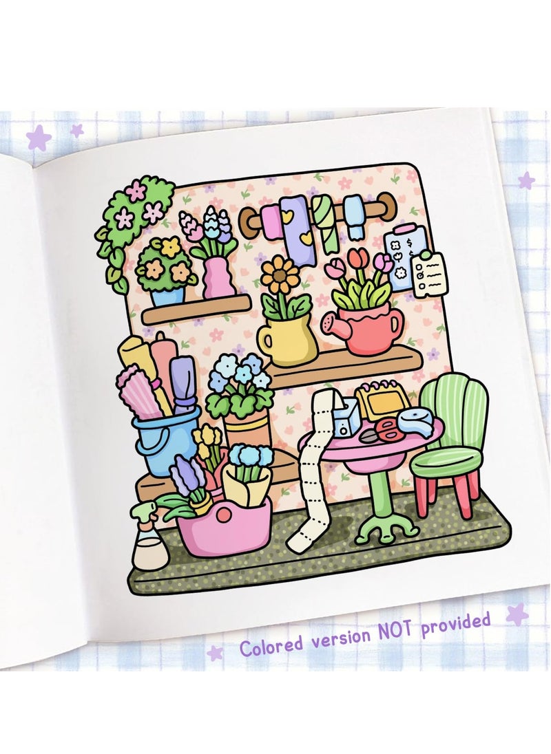General Cozy Corner: Stress Relief & Relaxation Coloring Book for Adults, Teens, and Kids | Creative Art Therapy with Cozy Spaces Designs | Family-Friendly Mindfulness Activity  - Image 4