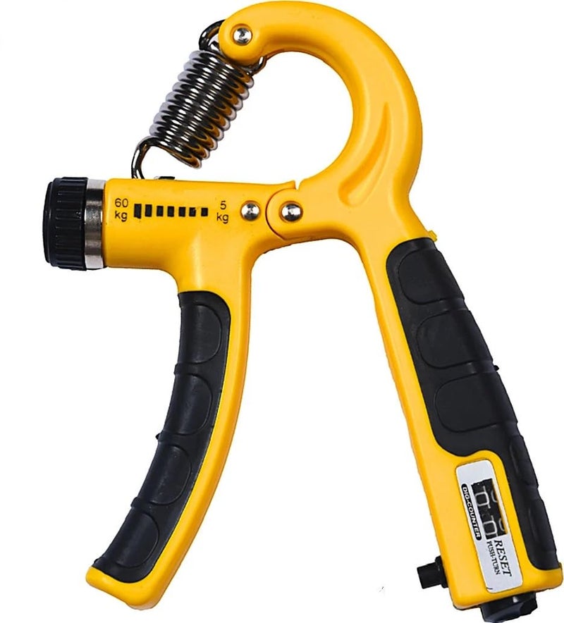 PRO365 Adjustable Hand Gripper with Counter (5–60Kg) | Grip Strength Trainer for Fingers, Wrist & Forearm | ABS Material | Non-Slip Handle | Portable Hand Exerciser | 1 Year Brand Warranty - Image 1
