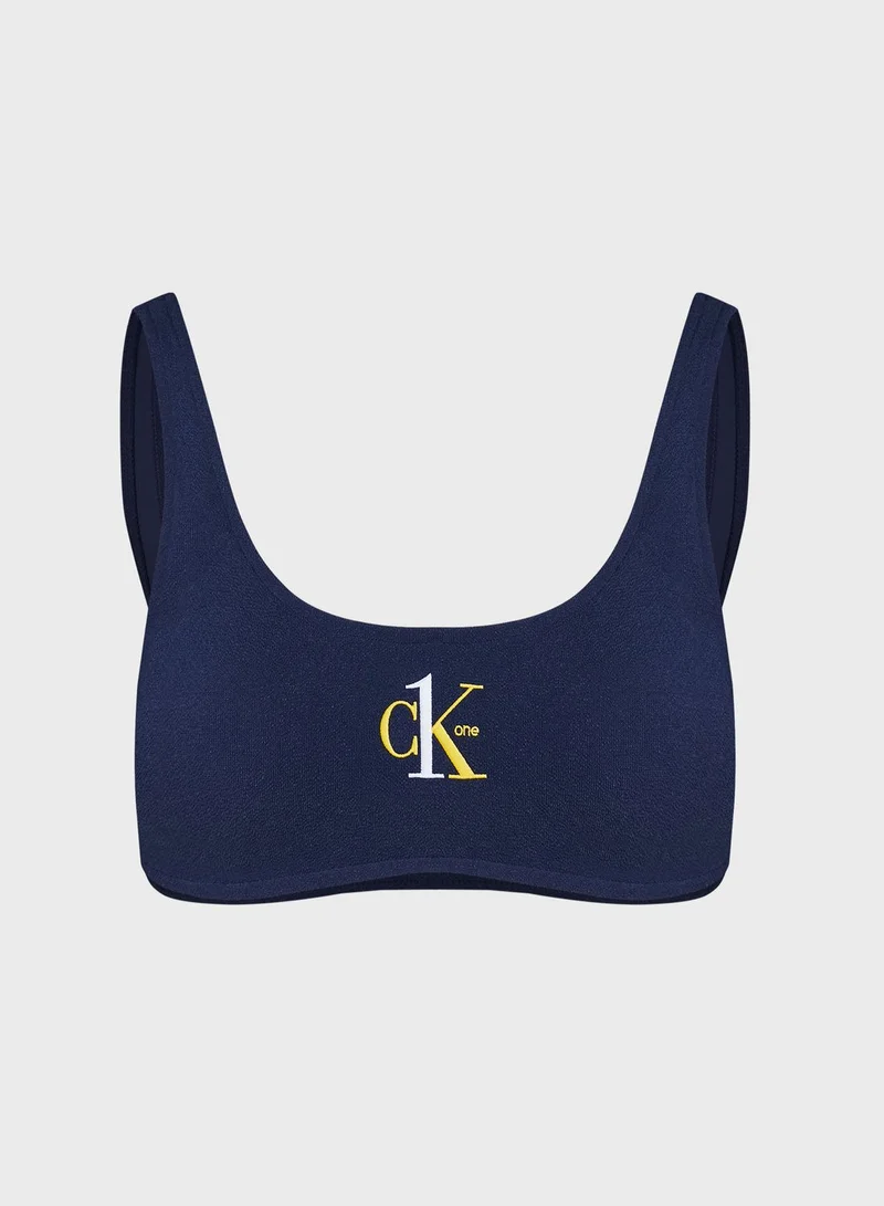 CALVIN KLEIN Scoop Neck Bikini Top