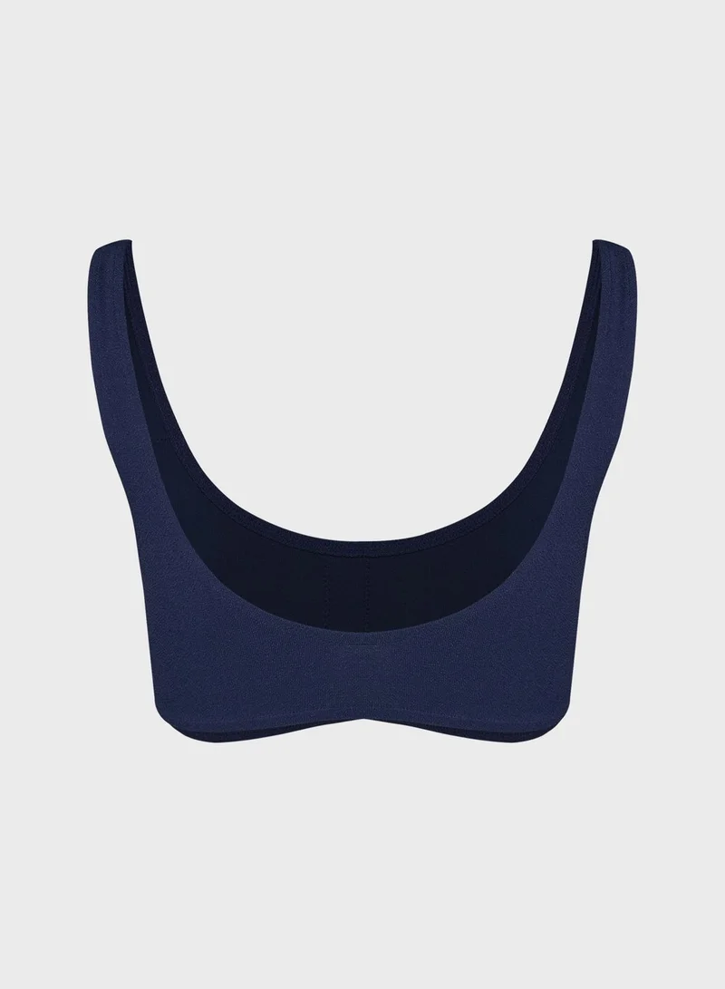 CALVIN KLEIN Scoop Neck Bikini Top