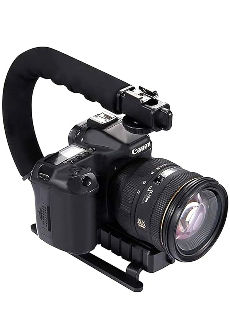 Handheld camera stabilizer professional shooting photography and flash suitable for mobile phones and cameras with microphone  - Image 4