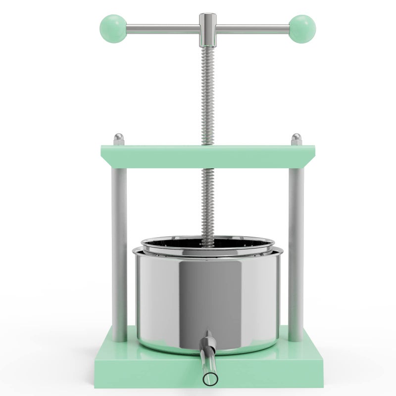 EJWOX Cheese Tincture Herb Fruit Wine Manual Press  08 Gallon Stainless Steel Barrels Press Machine for Juice VegetableWineOlive Oil 