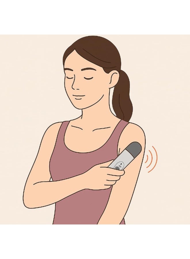 جهاز تدليك هزاز محمول بـ 6 سرعات مع ضوء ليد قوي - Image 4