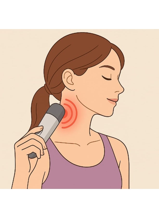 جهاز تدليك هزاز محمول بـ 6 سرعات مع ضوء ليد قوي - Image 5