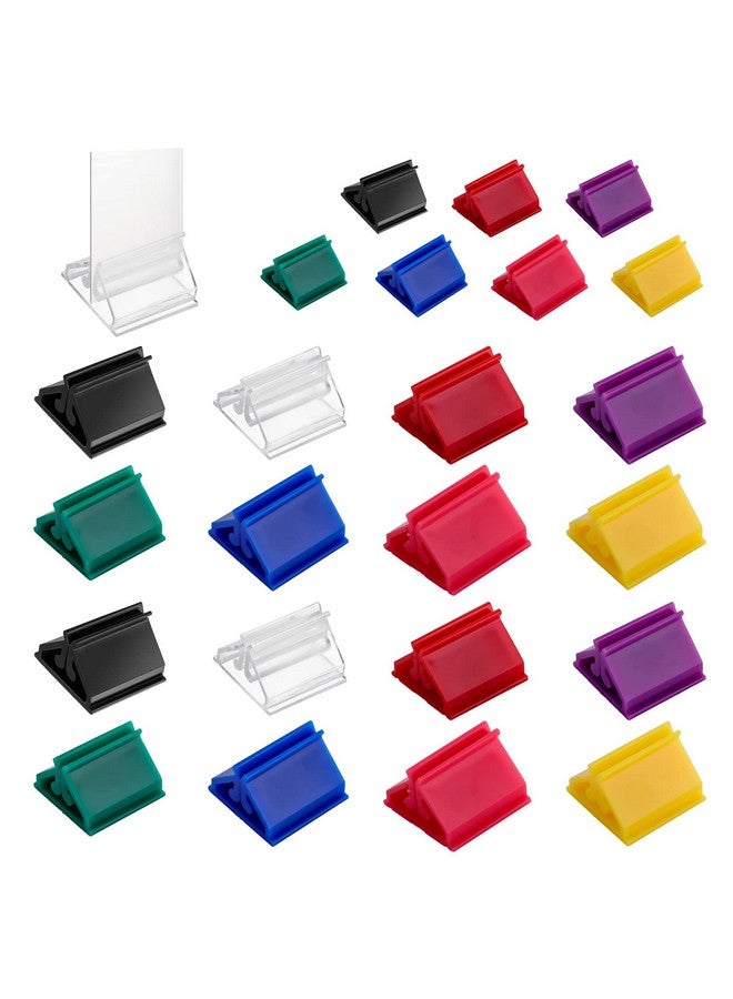 Aster 24 Pcs Plastic Game Card Stands Multicolor Game Card Holder Playing Card Holders Board Game Pieces Stands For Board Game Markers Party Favor - Image 1