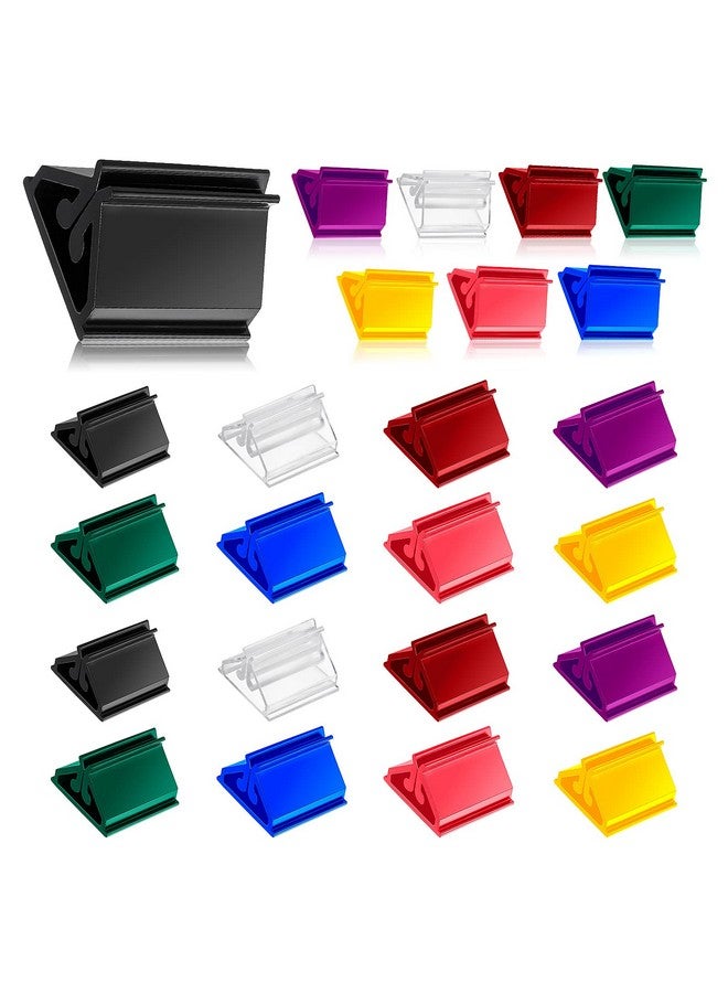 Aster 24 Pcs Plastic Game Card Stands Multicolor Game Card Holder Playing Card Holders Board Game Pieces Stands For Board Game Markers Party Favor - Image 4