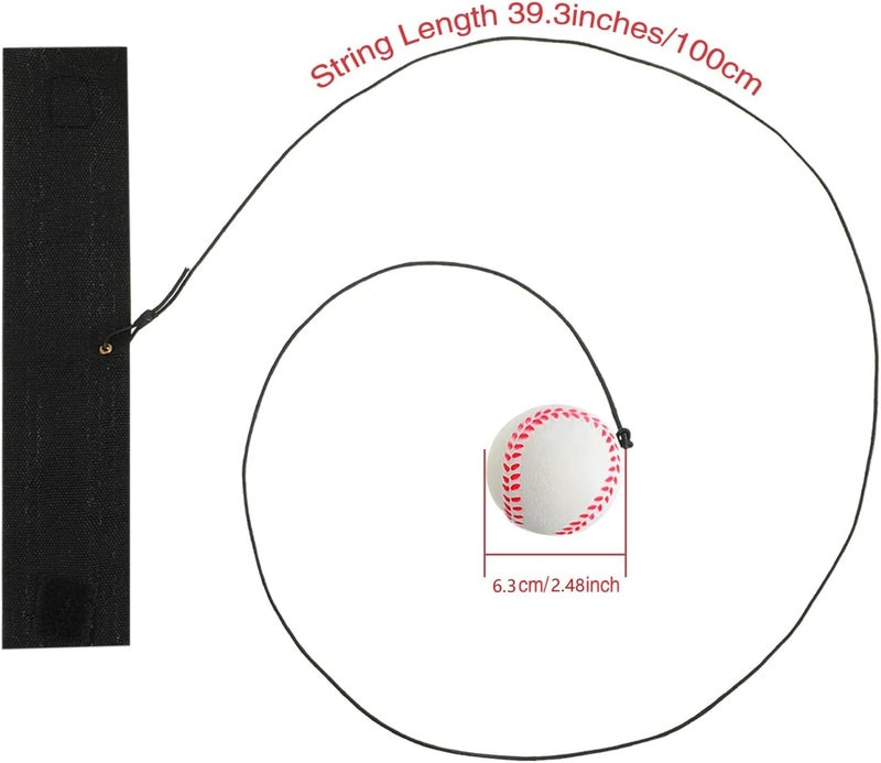 Skylety 6 Pcs Wrist Ball Return Ball on a String with Strap Wristband Sports Rubber Toy Includes Basketball, Baseball and Football for Boys Girls Party Favor Gifts, Exercise or Play - Image 2