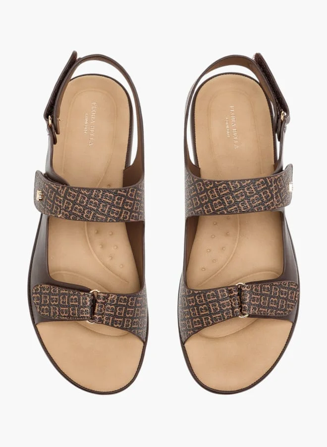 فلورا بيلا من شو إكسبرس صنادل نسائية سادة بإغلاق لاصق