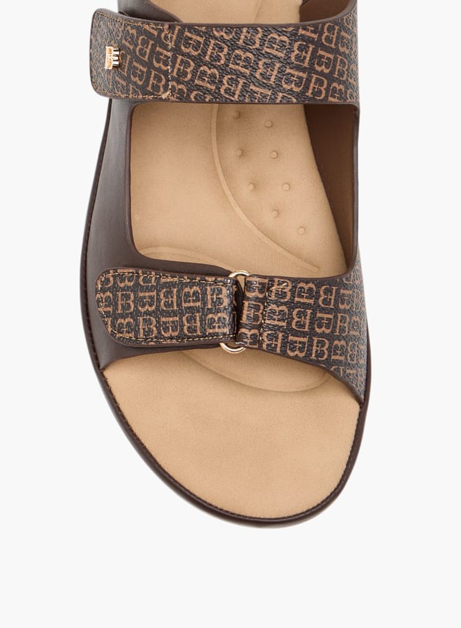 Flora Bella By Shoexpress Women Solid Sandals with Hook and Loop Closure  - Image 3