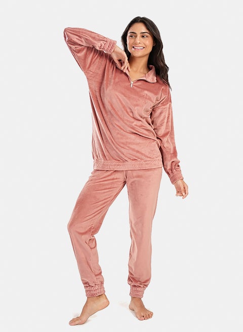 Pyjama Set with Elastic Cuffs