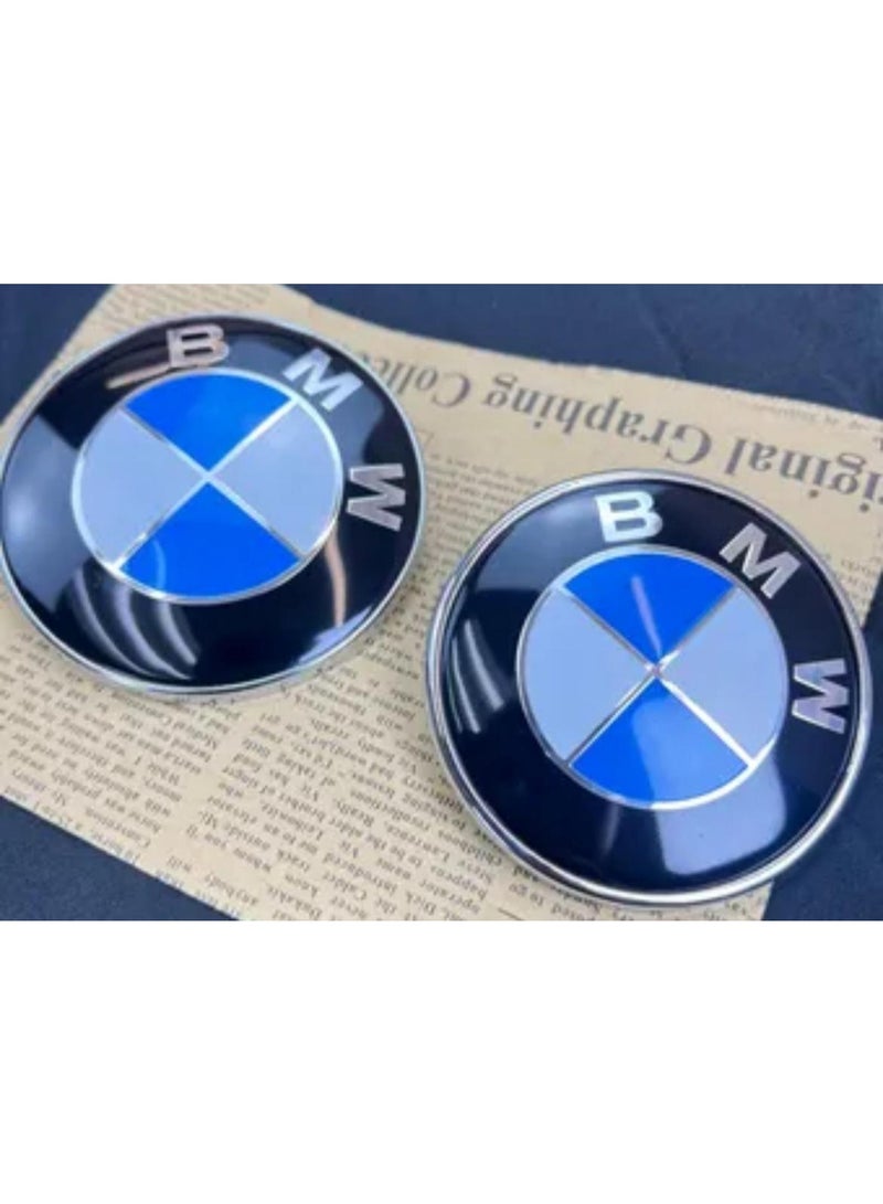 BMW Emblem Set – 7 Pieces – BMW Emblems for Hood, Trunk, Steering Wheel, and Wheel Center Caps - Image 5