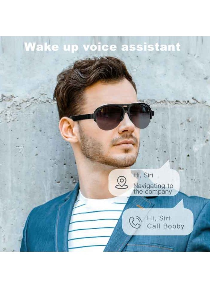 Generic - New F08 Tws Outdoor Light Anti-UV Polarized Sunglasses Mini Bt Speaker HiFi Touch Wireless Headset AI Smart Sun Glasses Earphone - Image 1