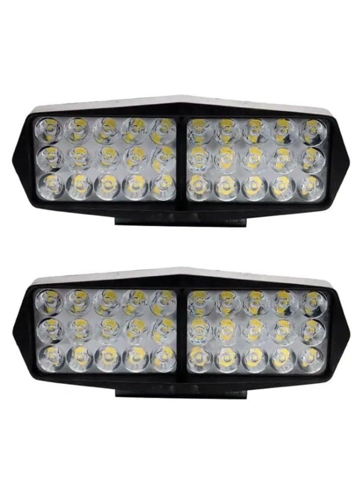 (Set of 2) 80W Dual Panel LED Work Lights – Off-Road Waterproof Floodlights for Trucks, SUVs, ATVs, and Work Vehicles – High-Brightness, Heavy-Duty LED Lights for 12V/24V Systems - Image 1