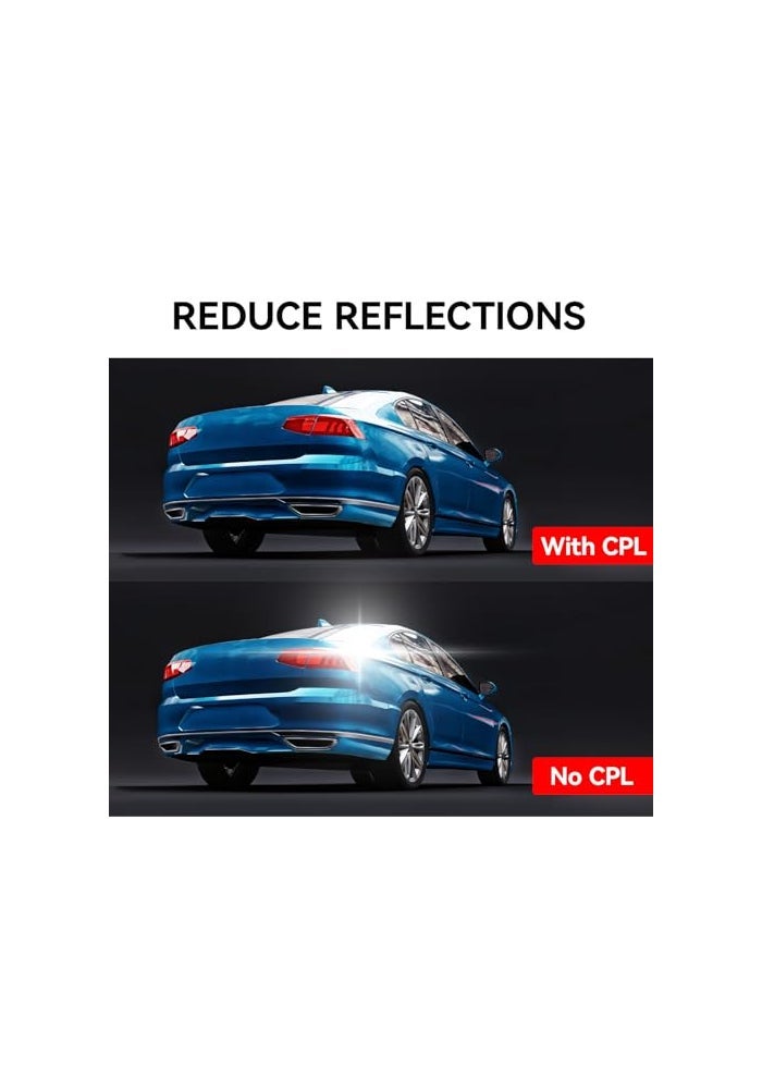 REDTIGER F7N Circular Polarizing Lens CPL for Dash cam Lens Protection for F7N Effect Filters Support F7N SeriesNot Suitable for F7NAF17F9F8F4 - Image 3