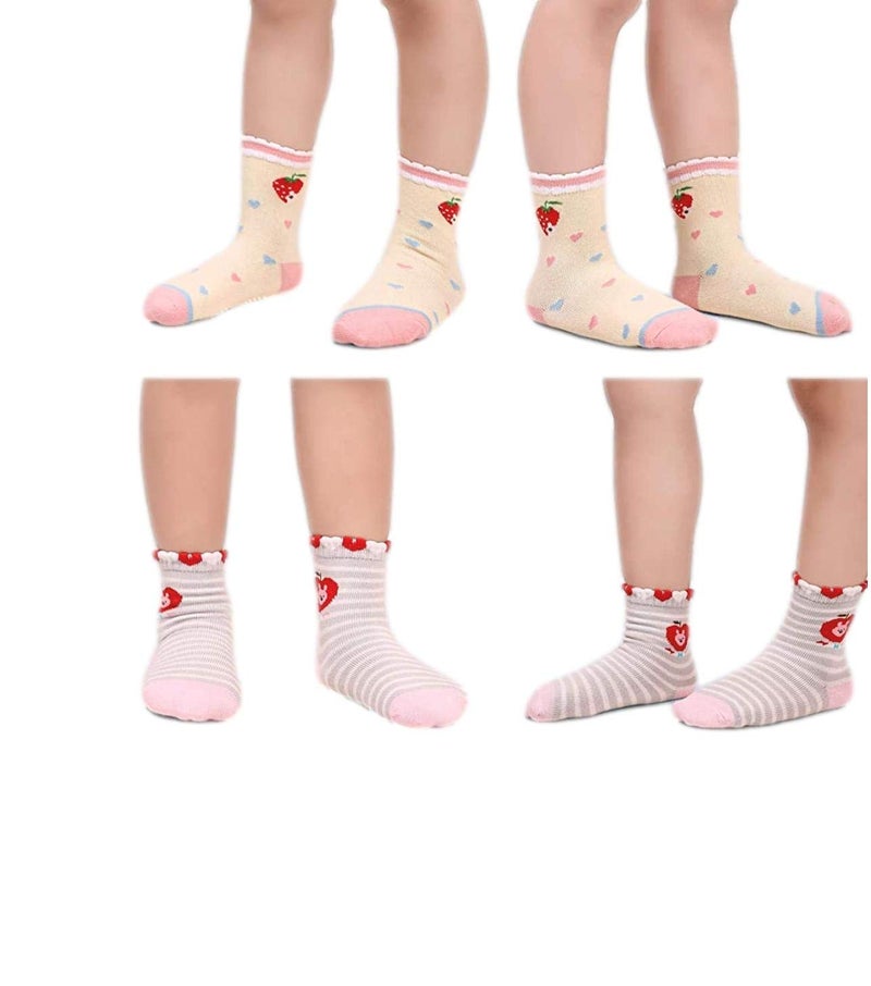 heartbury Baby's Anti Slip Cotton Regular Socks (AM-07022001_Multicolour) - Image 5