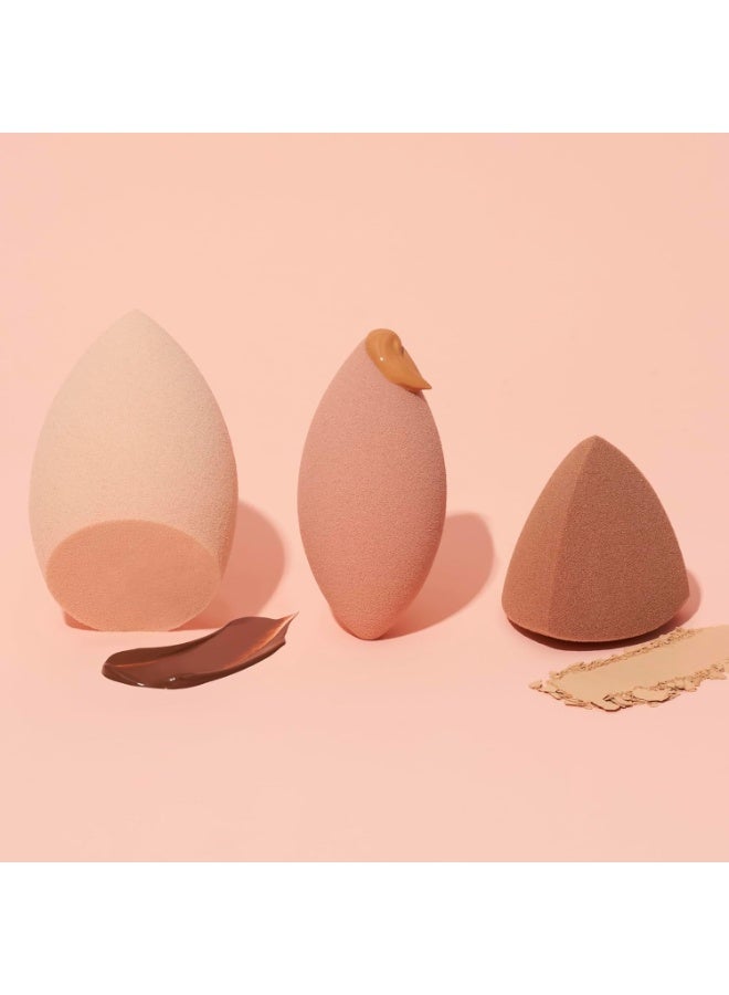 elf Total Sponge Set, Multi-use Makeup Sponge Set For Flawless Blending, Great For Powder Or Liquid Concealer & Foundation, Vegan & Cruelty-Free - Image 4