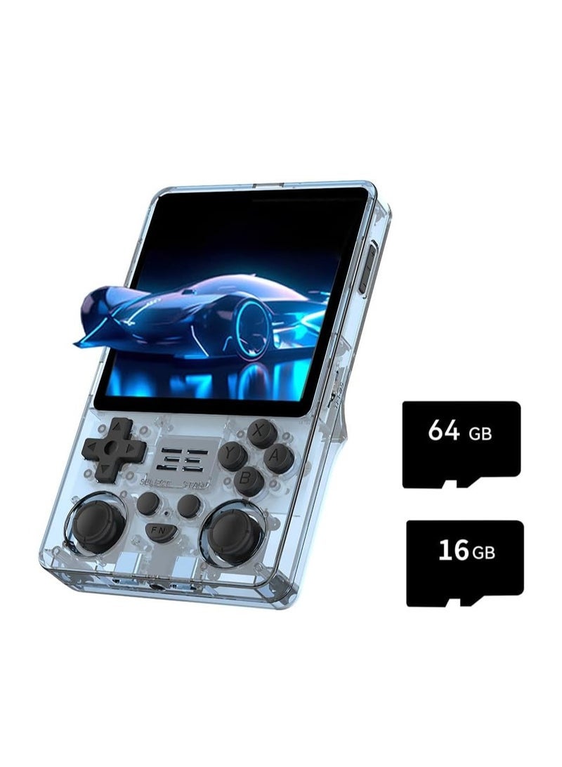 Powkiddy RGB20SX Handheld Game Console with 10000 Gmaes, 4-Inch IPS Open Source Linux Retro Portable Gaming Console, 5000Mah Battery Handheld Emulator Gift for Kids Adults (Blue, 64GB) - Image 1