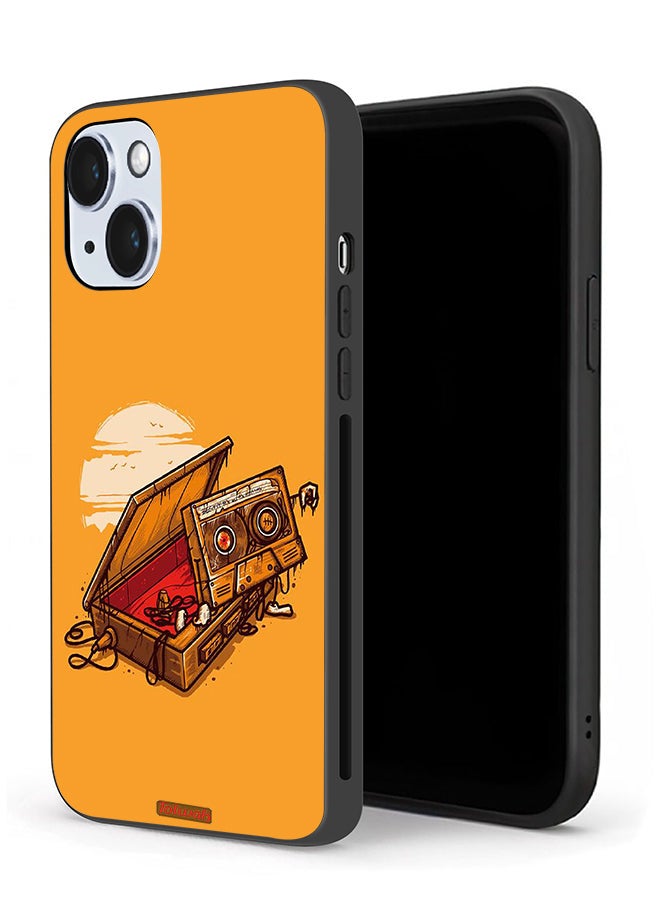 Tolwak Apple iPhone 14 Plus Protective Case Cassette And Tape Art - Image 1