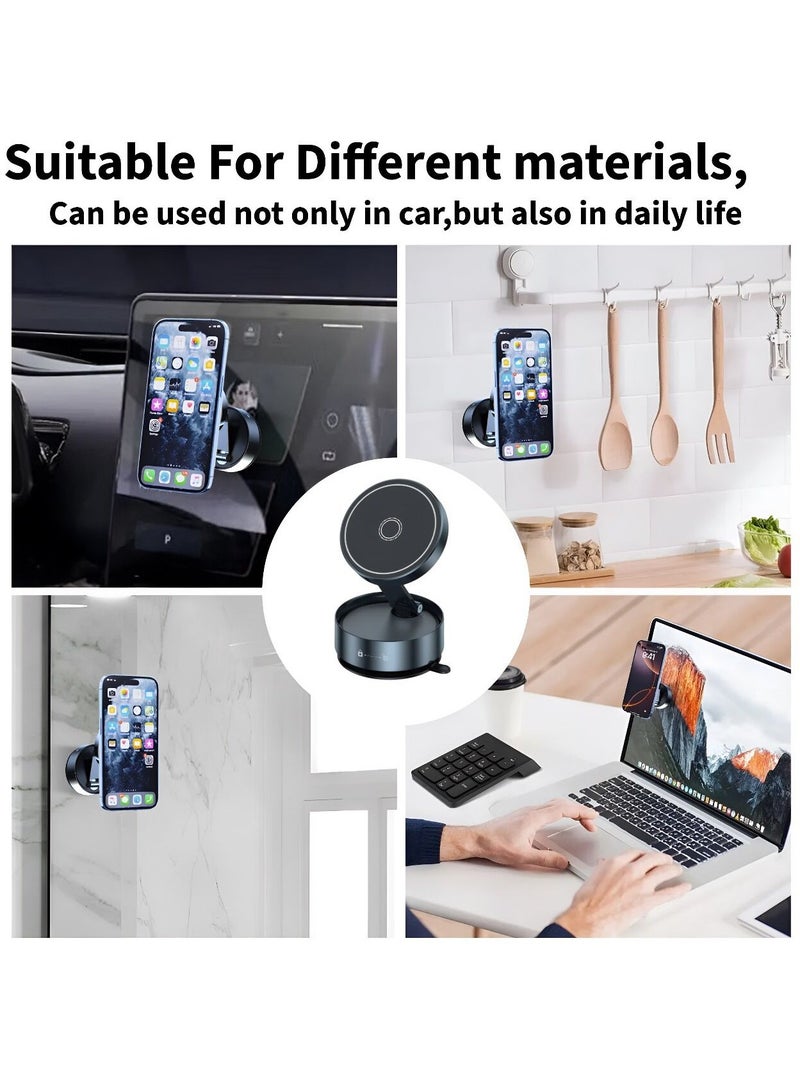 Sparkton Magnetic Car Phone Holder  360 Rotation Phone Mount Universal Magnetic Phone Mount for iPhone  Android  Hands Free Adjustable  Secure Dashboard Car Mount. - Image 3