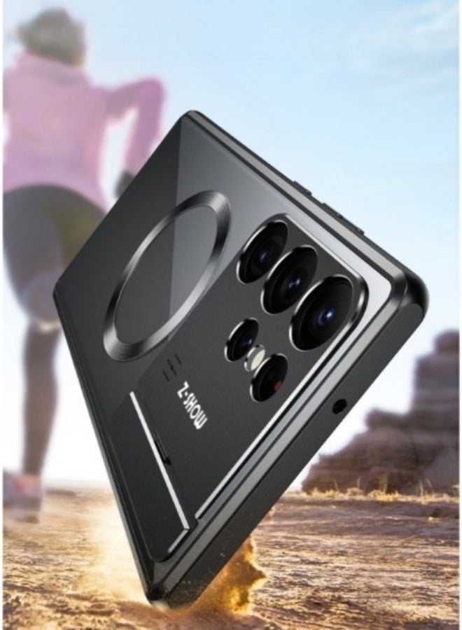 REOCLE Samsung S23 22 21 Ultra Case Magnetic Case with Protection & Yellowing Resistant Compatible with MagSafe Metal Frame Shockproof Ultra Slim Cover - Image 5