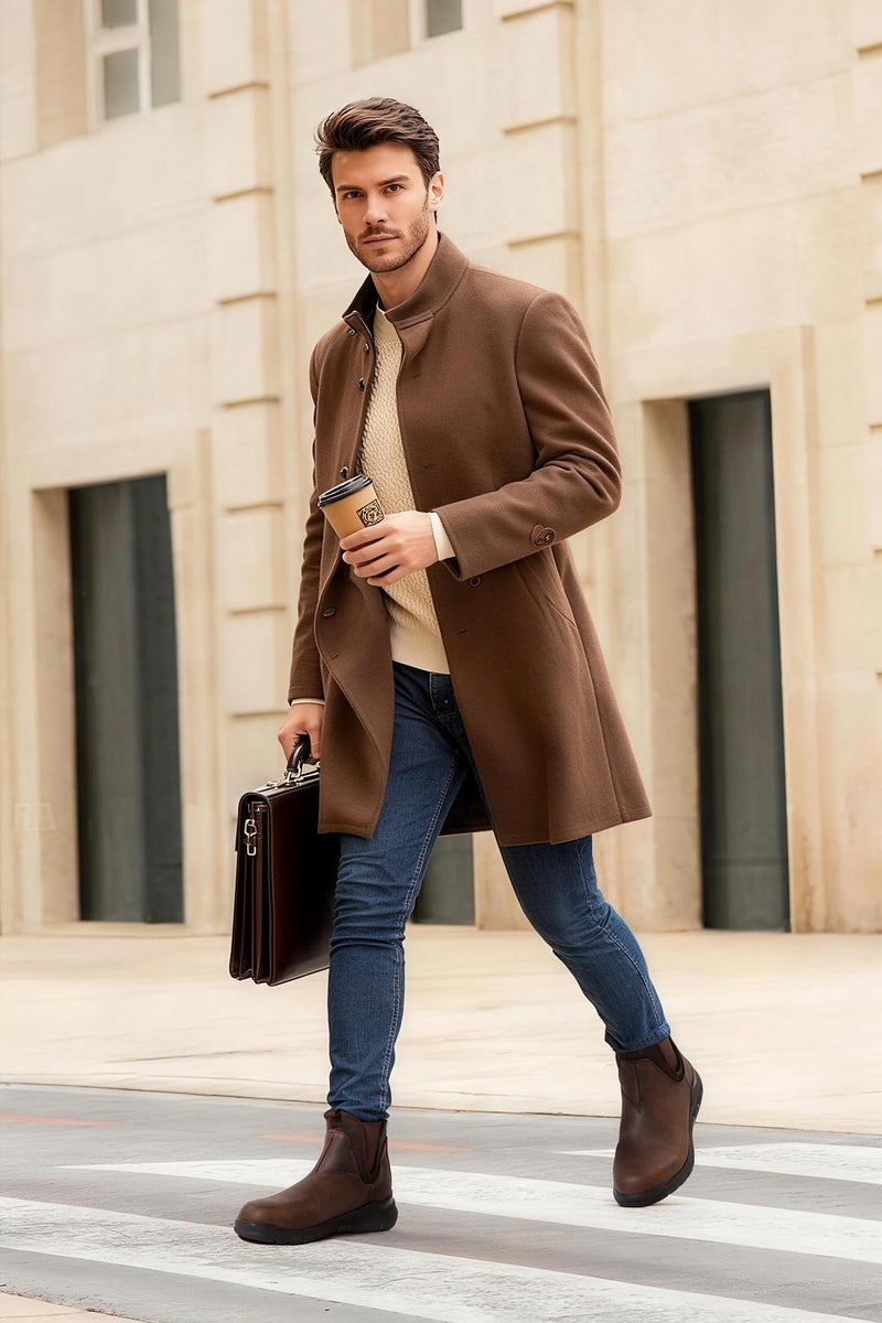 Arkbird Men's Wide Toe Box Oil-Waxed Leather Chelsea Boots for Daily Work Hiking Camping - Image 2