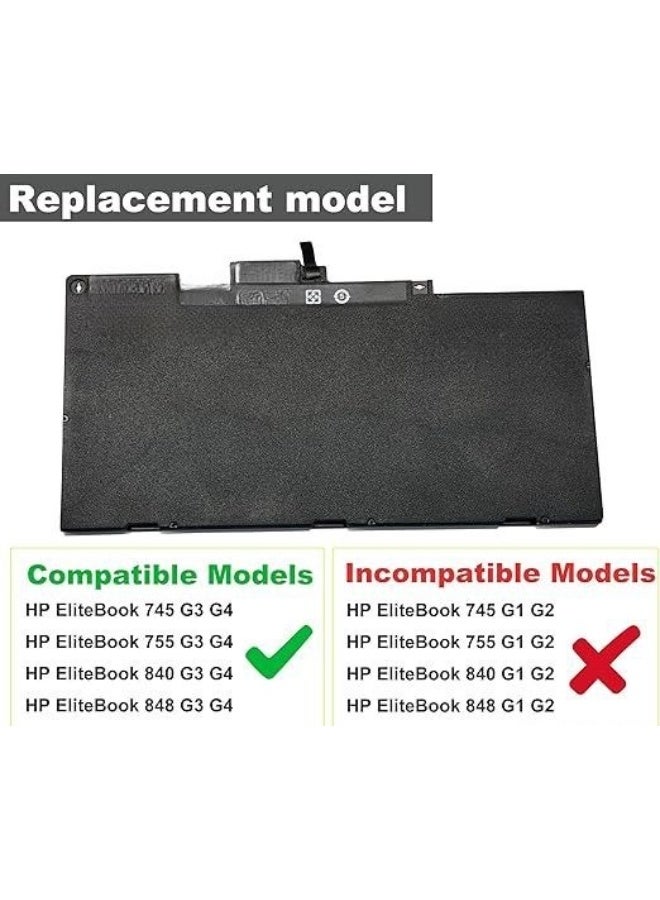 High-Capacity Laptop Battery (11.4V Lithium) - CS03XL Replacement - Durable & Long-Lasting Power for Daily Professional Use - Image 3