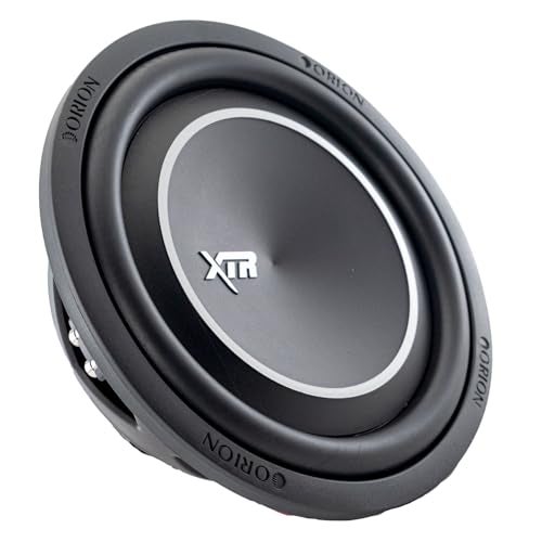 ORION XTR Series XTR10SWD4 Shallow Mount 10” Car Subwoofer, 1600W Max Power, 400W RMS, Dual 4 Ohm, UV Coated Cone, NBR Surround – Compact Slim Subwoofer for Clean Bass in Tight Car Audio Installs - Image 1