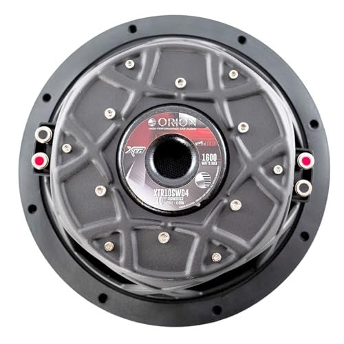 ORION XTR Series XTR10SWD4 Shallow Mount 10” Car Subwoofer, 1600W Max Power, 400W RMS, Dual 4 Ohm, UV Coated Cone, NBR Surround – Compact Slim Subwoofer for Clean Bass in Tight Car Audio Installs - Image 5