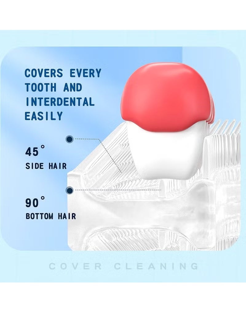 Kids U-Shaped Electric Sonic Toothbrush with 4 Brush Heads, 5 Modes, Cartoon Dinosaur Design, IPX7 Waterproof - Image 5