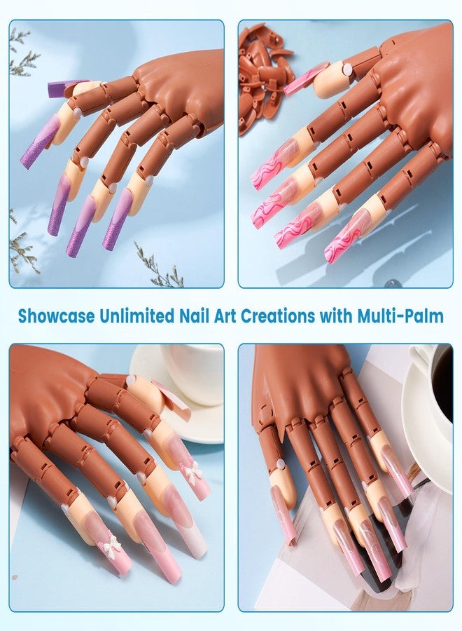 Wilfniee (1 Palm Only, Only Fit for Wilfniee Magnetic Nail Hand) Wilfniee Practice Hand Palm for Acrylic Nails: Magnetic Nail Practice Hand Palm Flexible Fake Hand For Nail Practice - Image 5