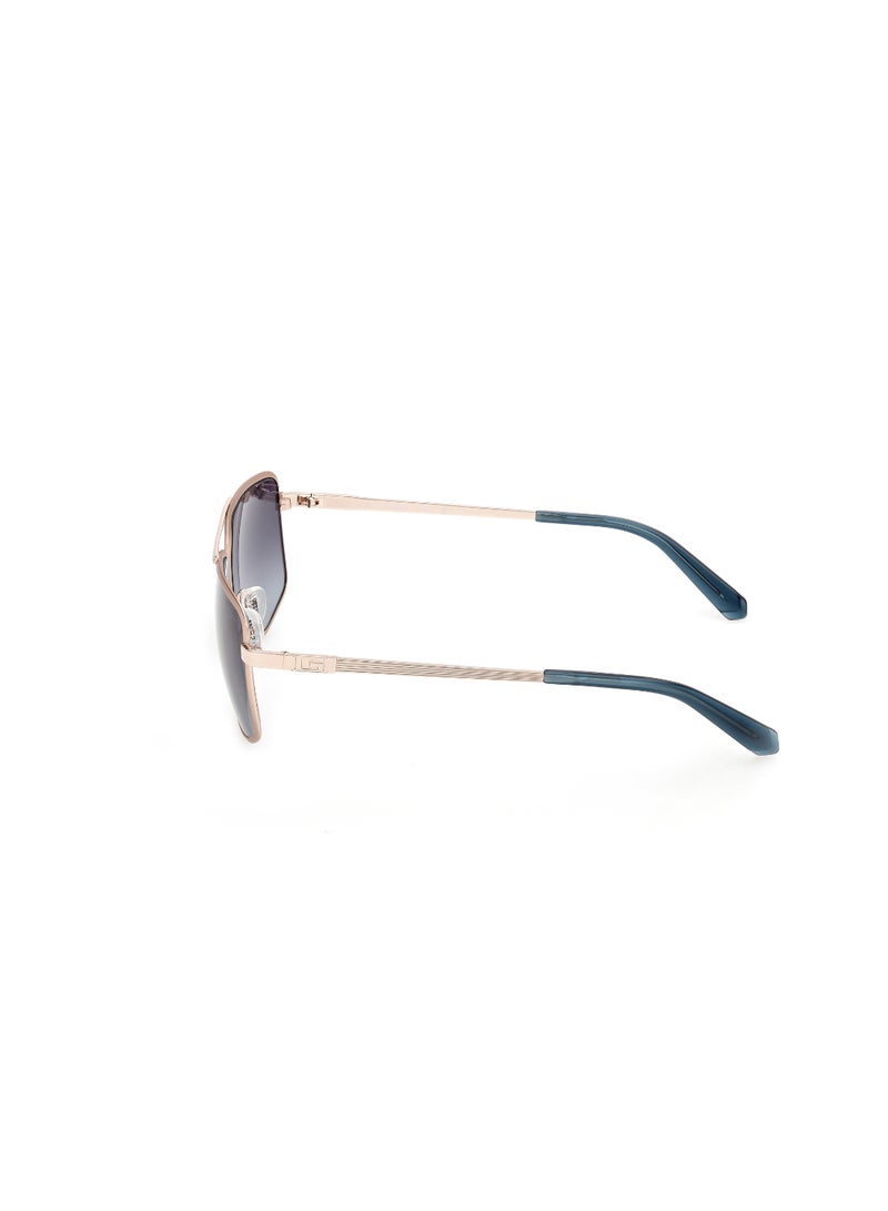 GUESS FULL RIM MALE NAVIGATOR GOLD METAL SUNGLASSES - Image 2