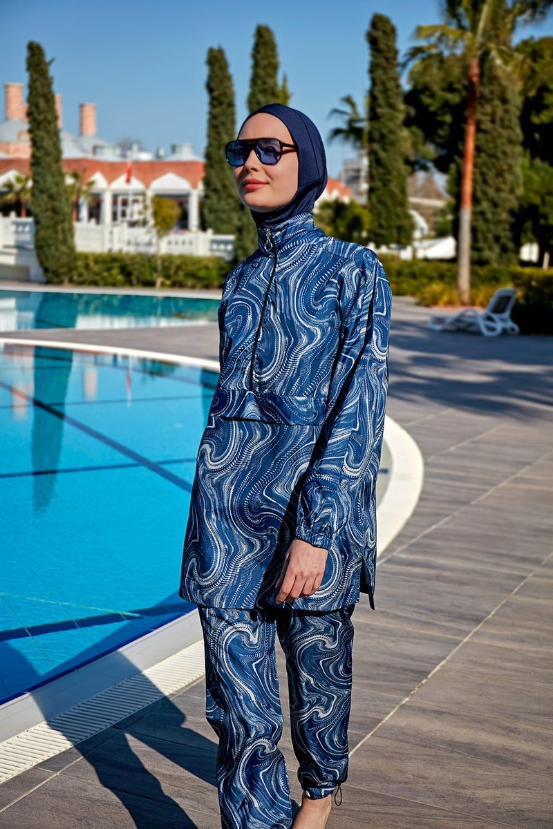 Remsa Mayo Remsa Swimsuit Remsa Parachute Fully Covered Hijab Swimsuit R4701 Wind  - Image 2