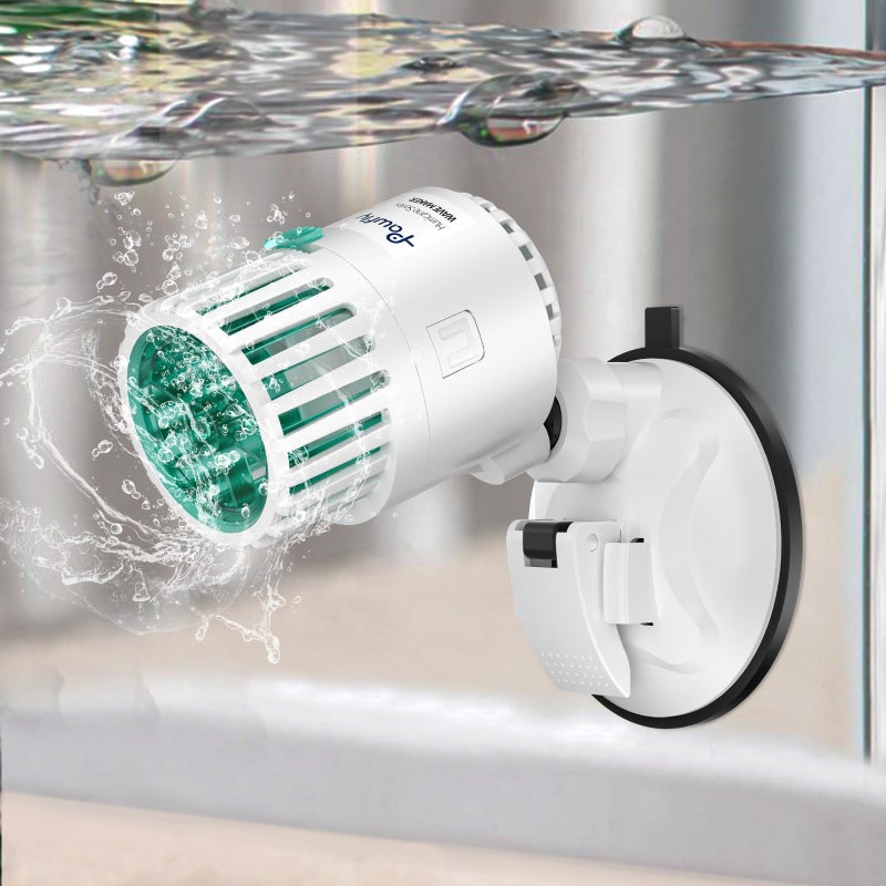 Pawfly Wave Maker for Aquarium, 500 GPH Aquarium Powerhead, Quiet Submersible Wavemaker for Fish Tanks up to 35 Gallons, Water Circulation Pump with Strong Suction Cup Base - Image 1