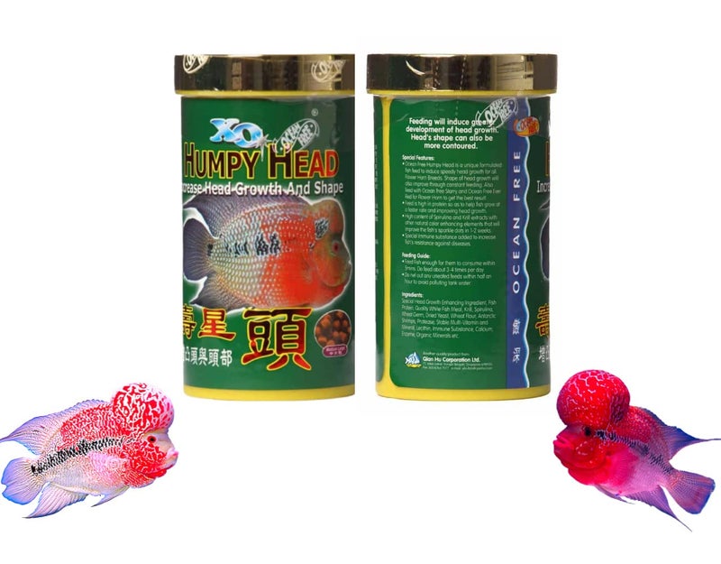 VAYINATO Ocean Free XO Green (Original) Fish Food, 280ML/100G | Increase Head Growth and Shape for Flowerhorn Fish by Petzlifeworld - Image 2