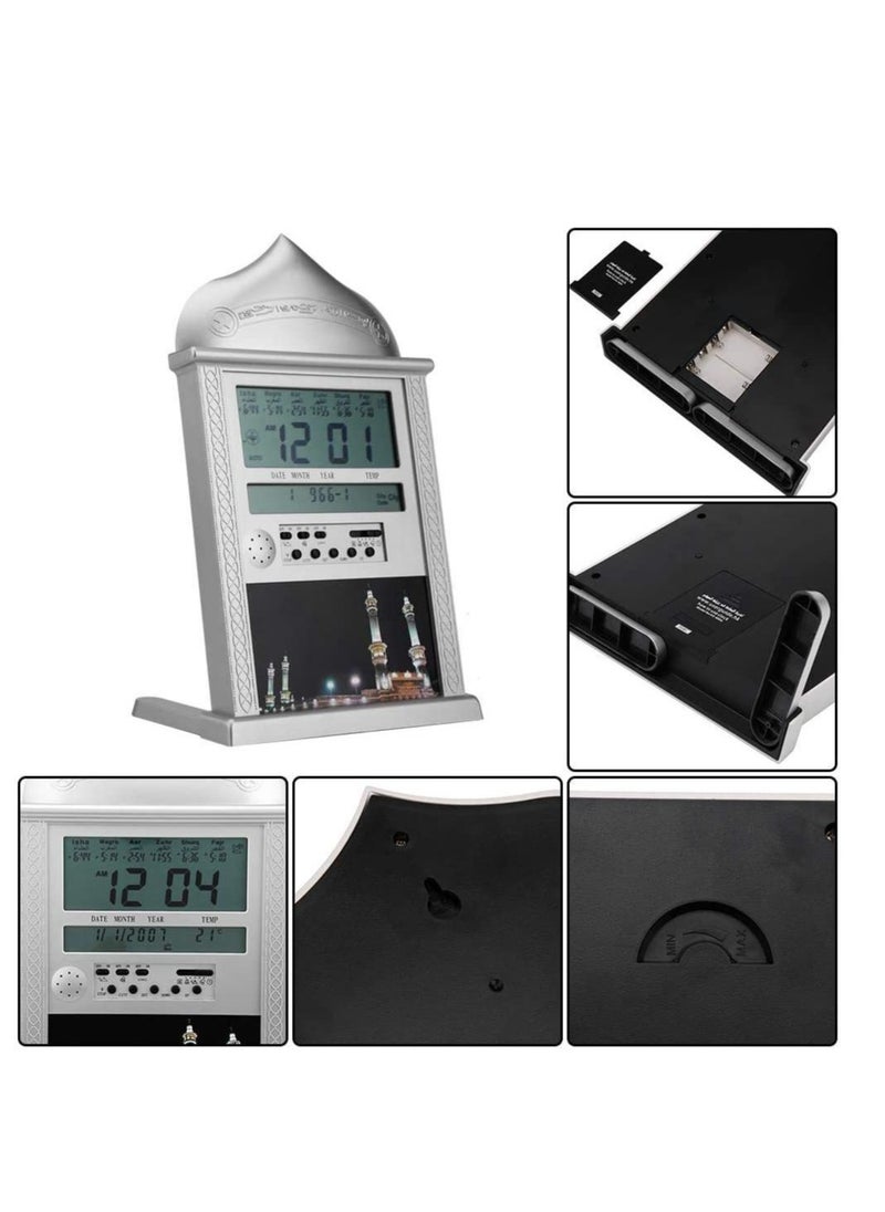 Azan Watch - Makkah Azan Sound Prayer And Alarm Clock With Snooze Option Gold - Image 1